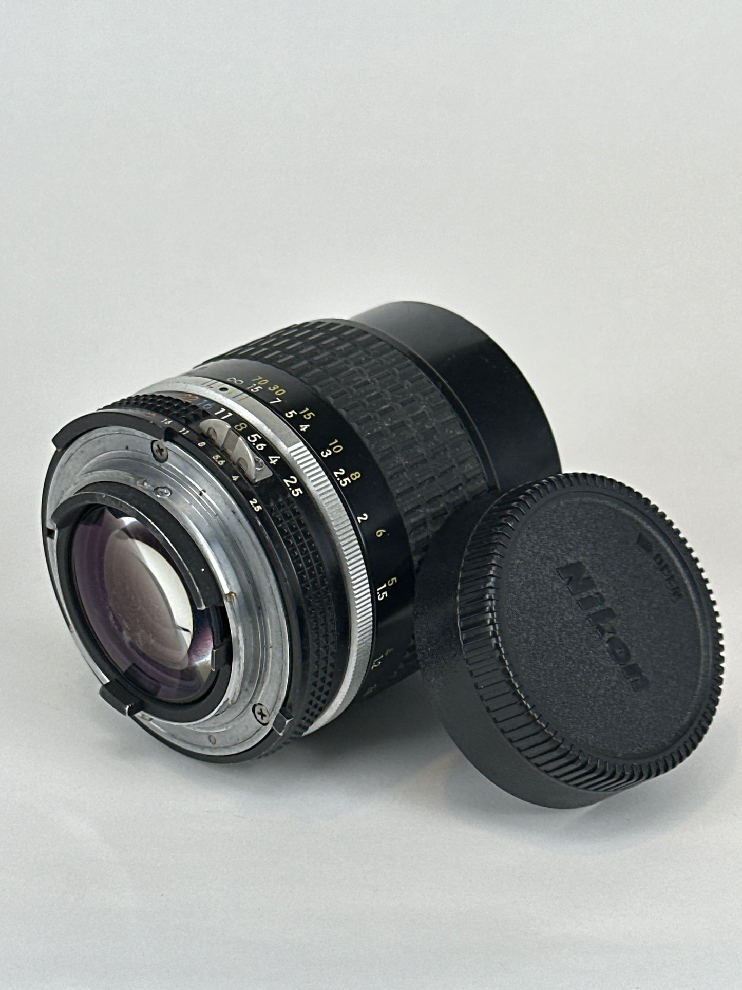 Nikkor 105mm f2.5 Pre-AI lens with AI adaptation