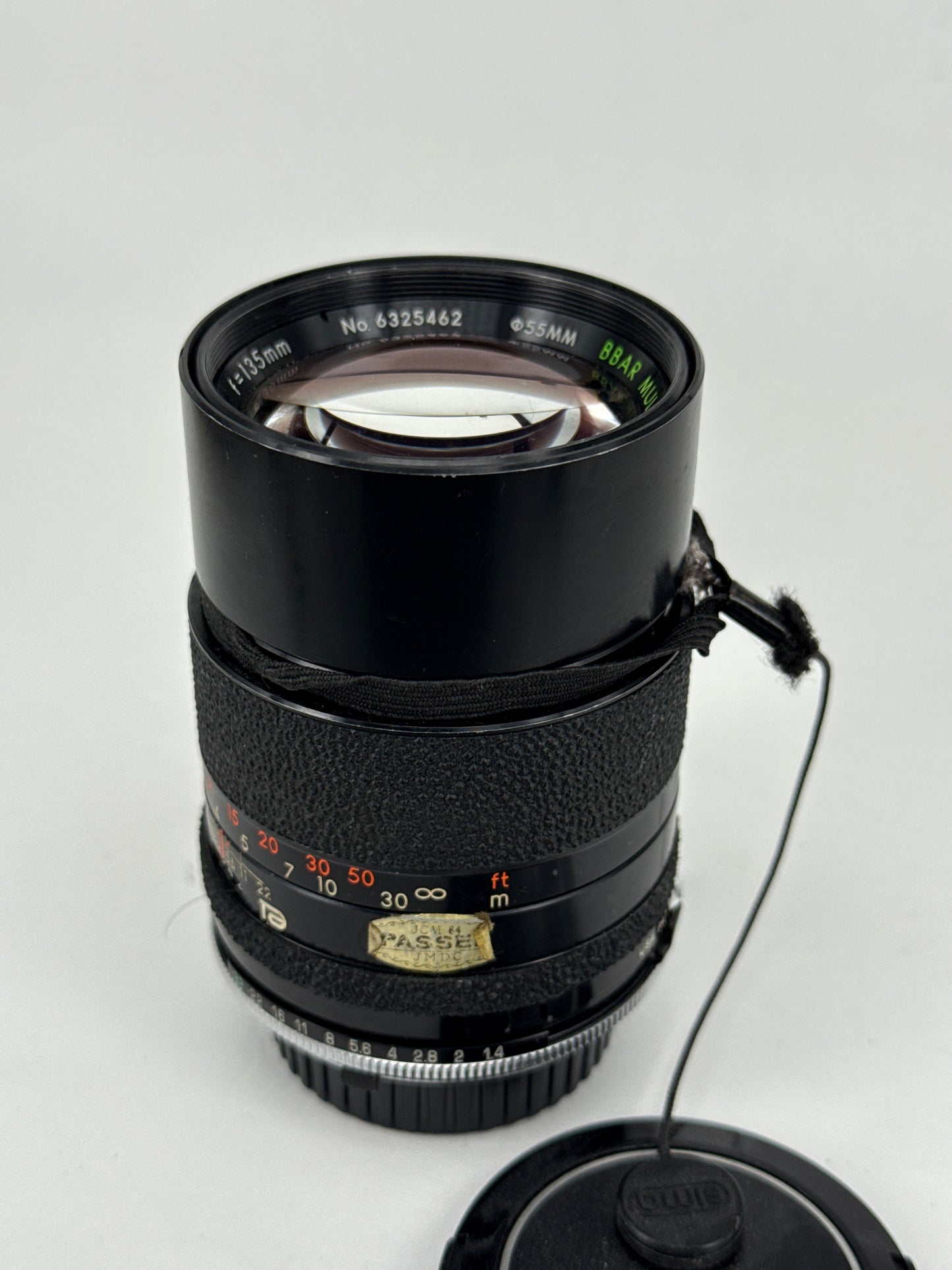Tamron 135mm f2.8 with Minolta MDadapter