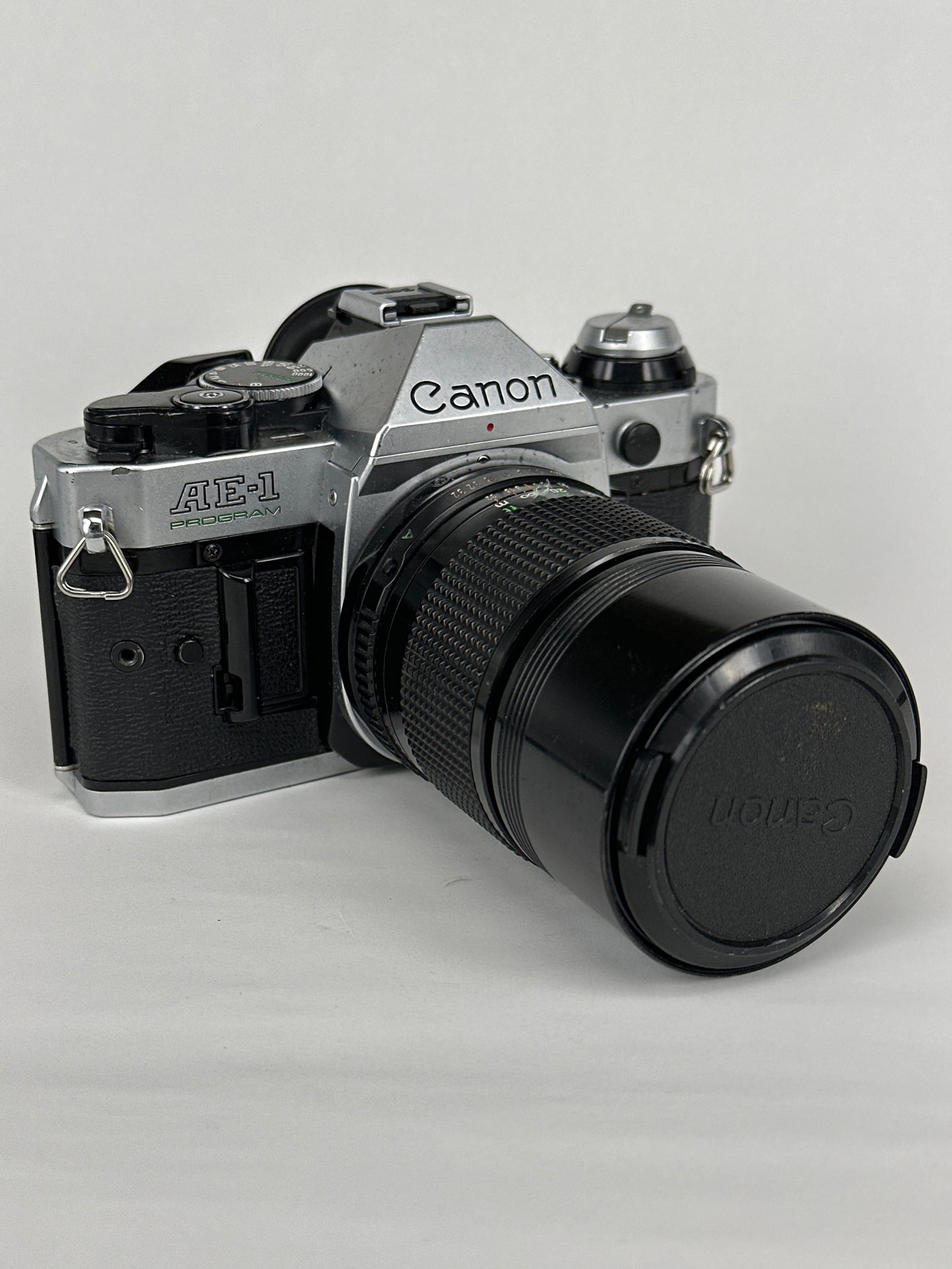 Canon AE-1 Program Silver with 135mm f3.5 lens