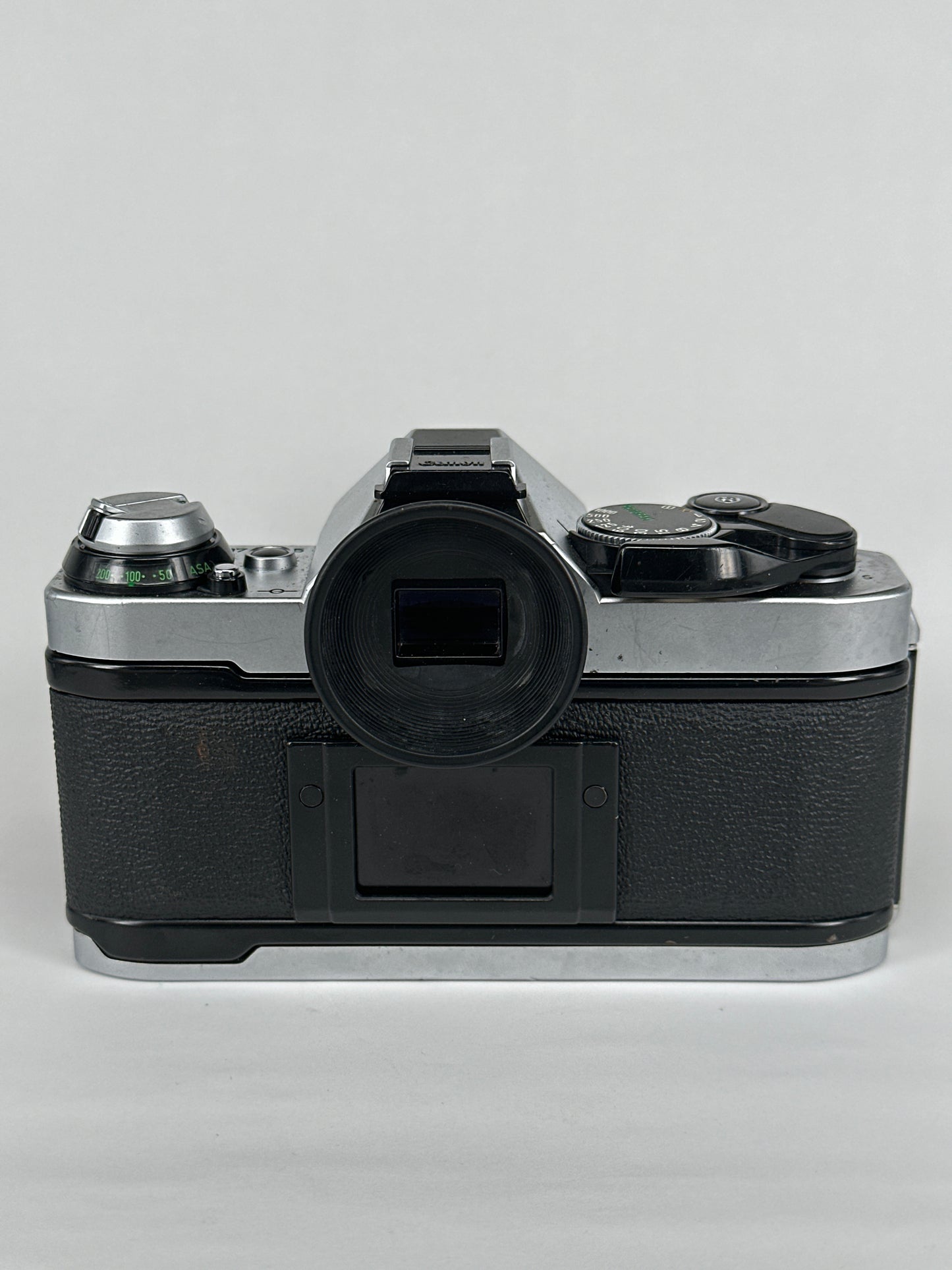 Canon AE-1 Program Silver with 135mm f3.5 lens