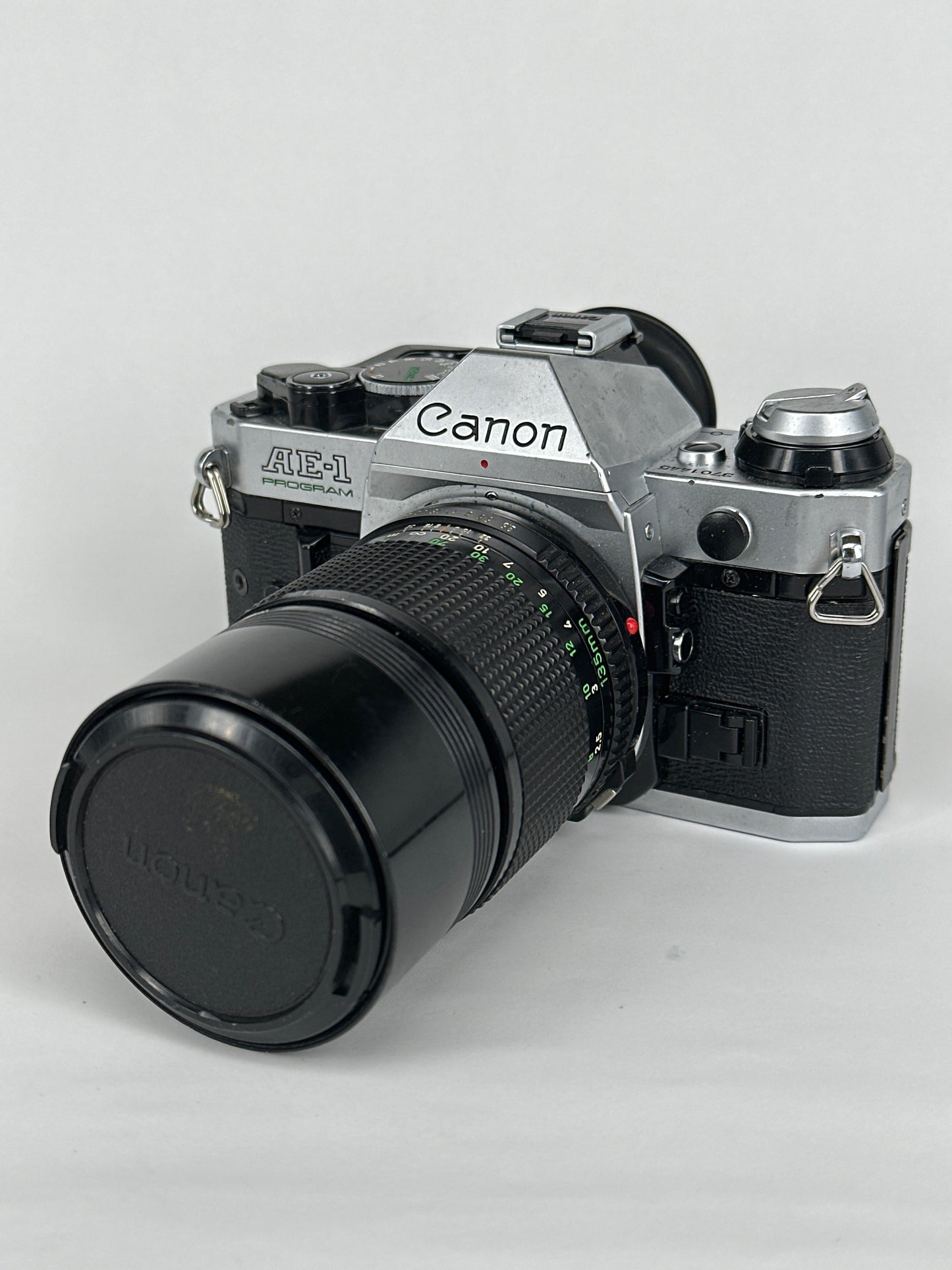 Canon AE-1 Program Silver with 135mm f3.5 lens