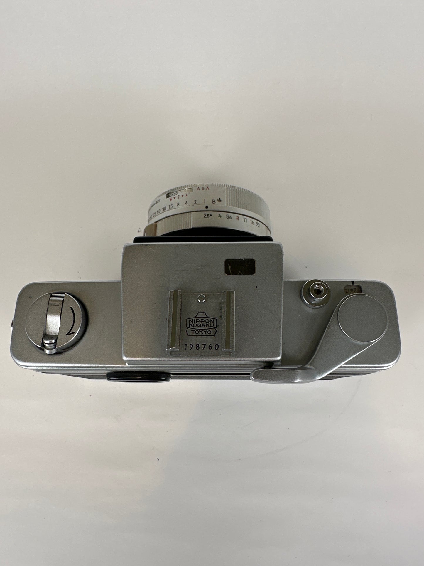 Nikkorex with 50mm f2.5 lens and 2 auxiliary lenses: Nikkorex-Tele f5.6 and Nikkorex-Wide f5.6