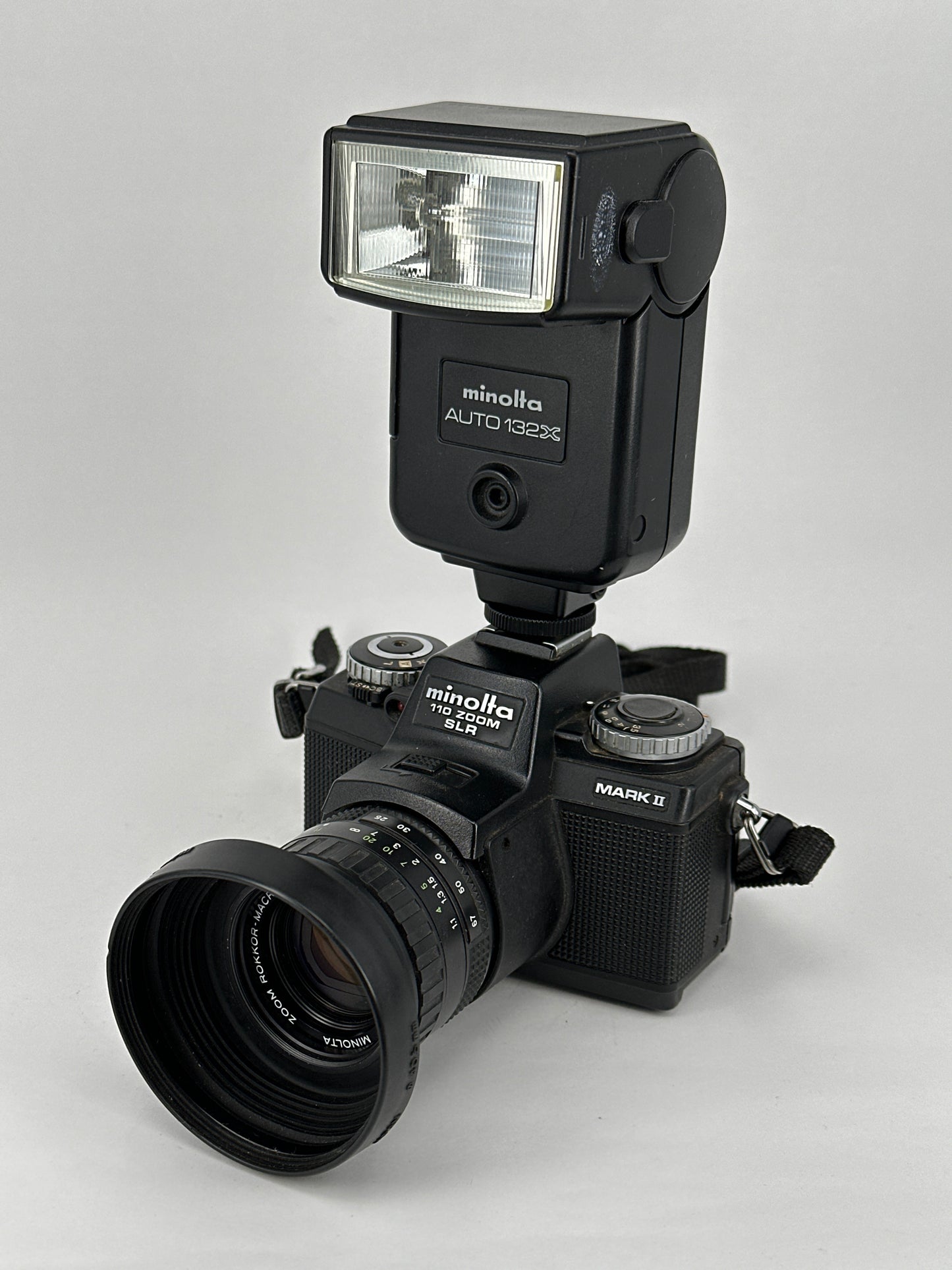 Minolta 110 Zoom SLR Mark ii with Minolta Auto 132x and Minolta Zoom Rokkor-Macro 25-67mm f3.5