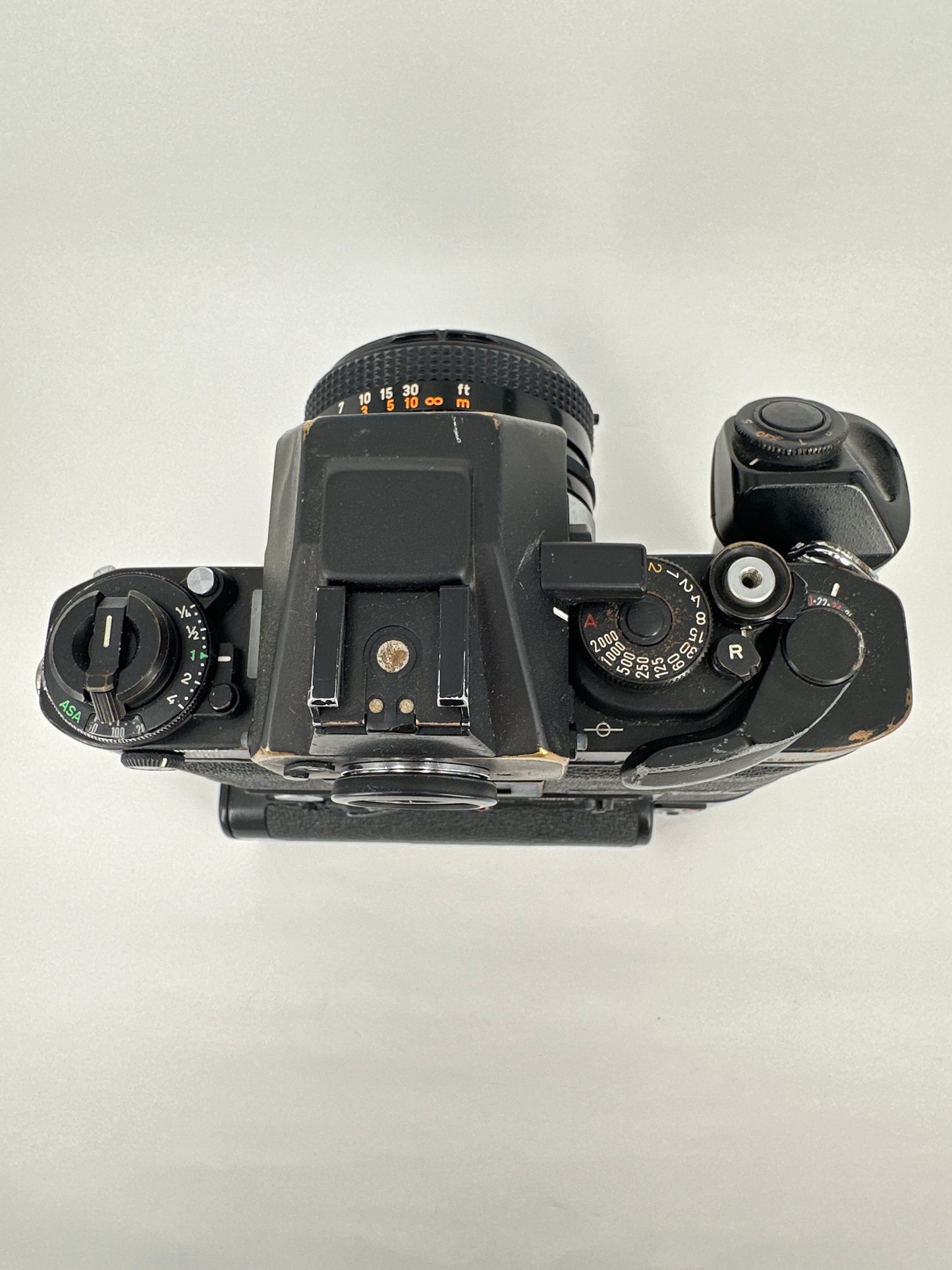 Canon F-1 with motordrive and Canon Lens FD 50mm f1.8 SC