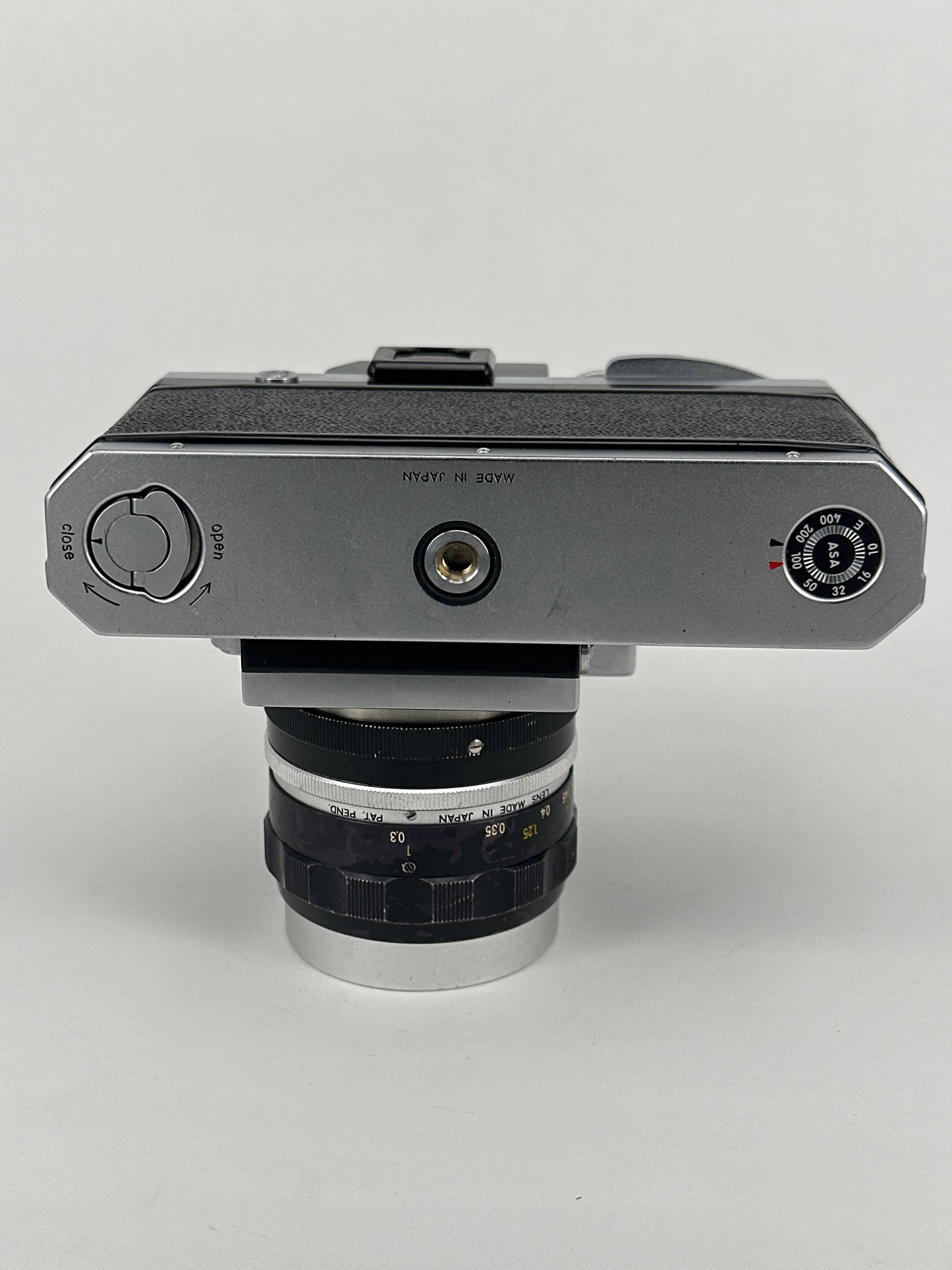 Nikon F with External Meter and Nikkor-S Auto 3.5cm f2.8 lens