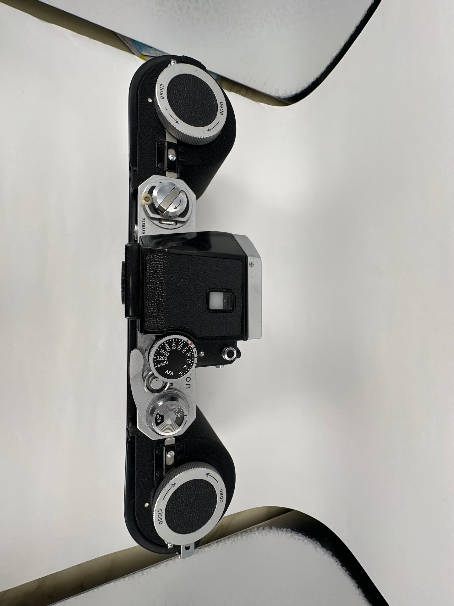 Nikon F with 250 Back and F Motordrive