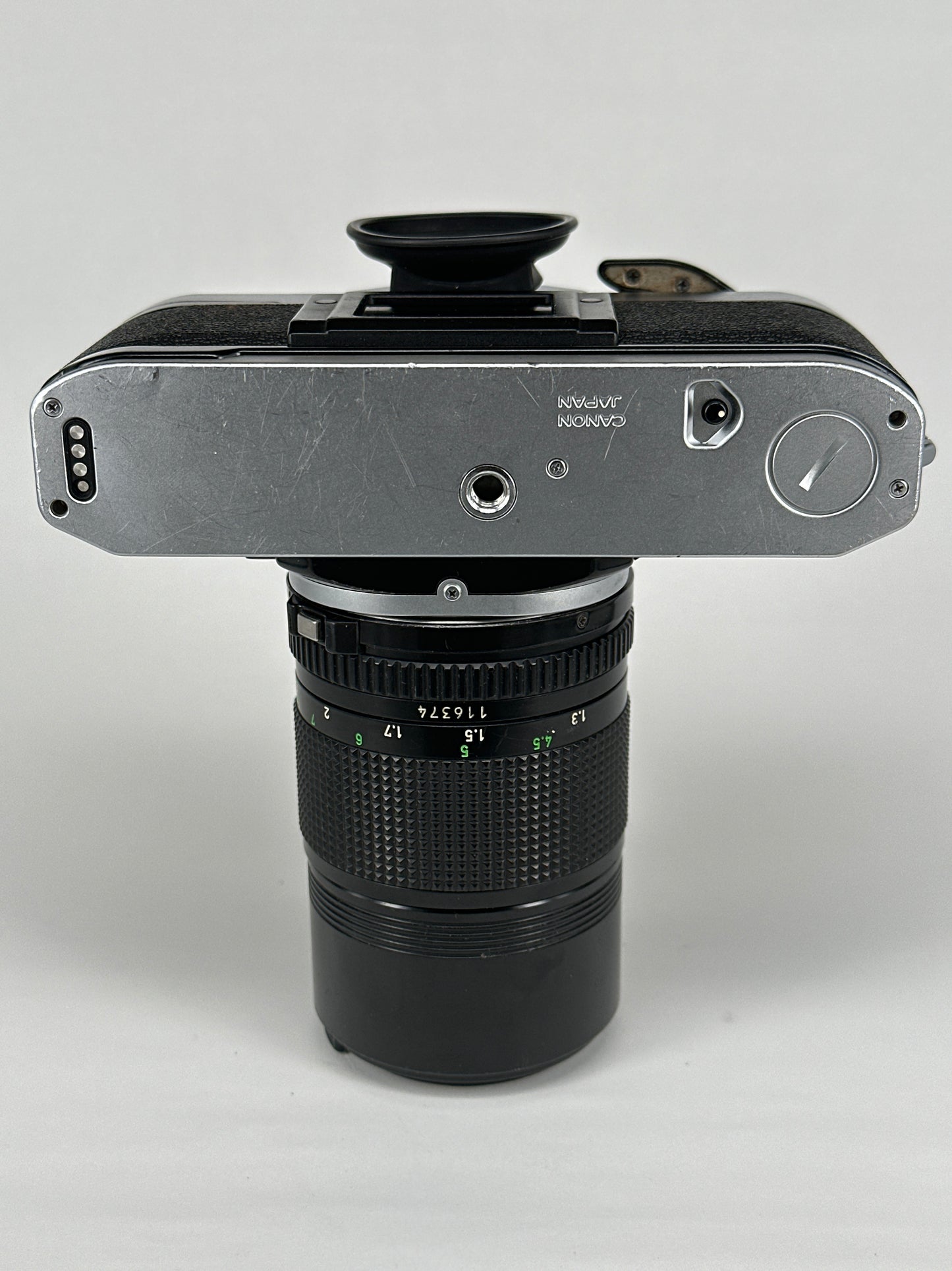Canon AE-1 Program Silver with 135mm f3.5 lens