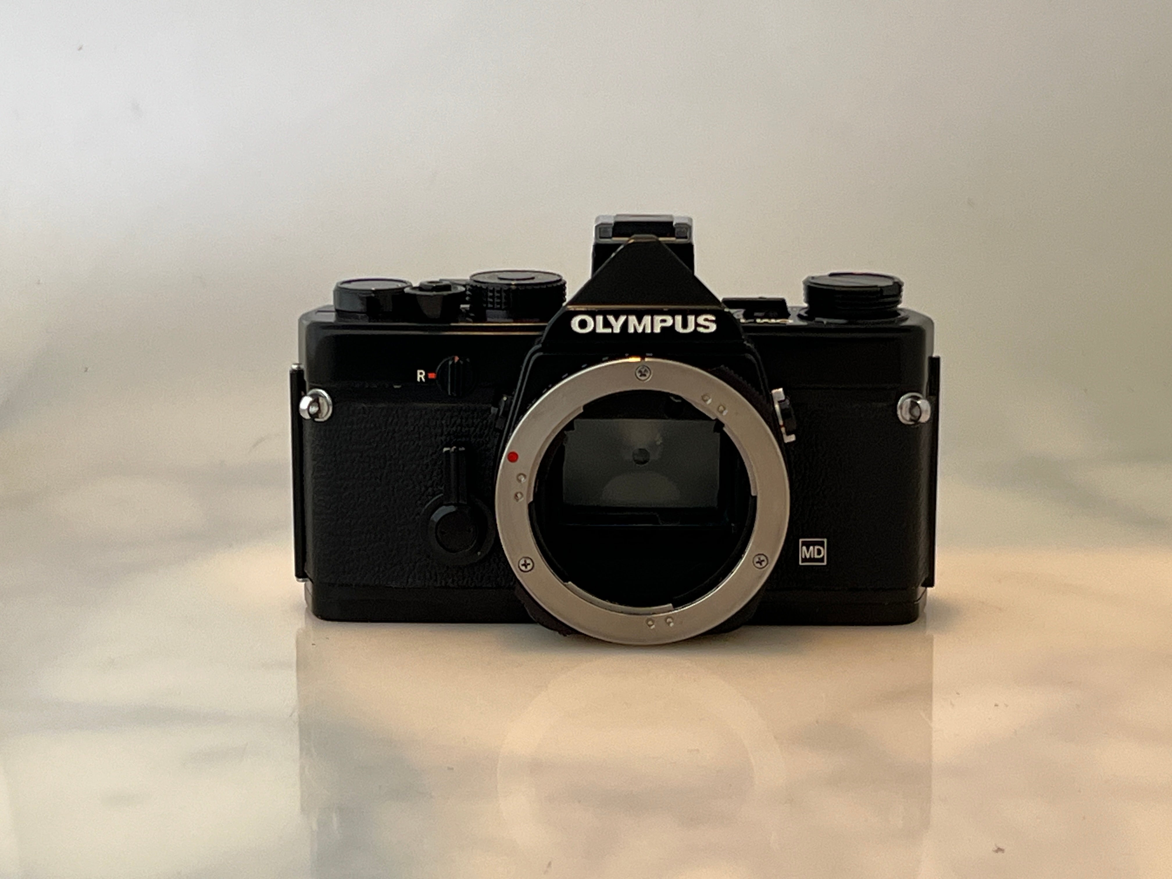 Olympus OM-1 Black 35mm SLR Film Camera (Body Only) – Classic Camera