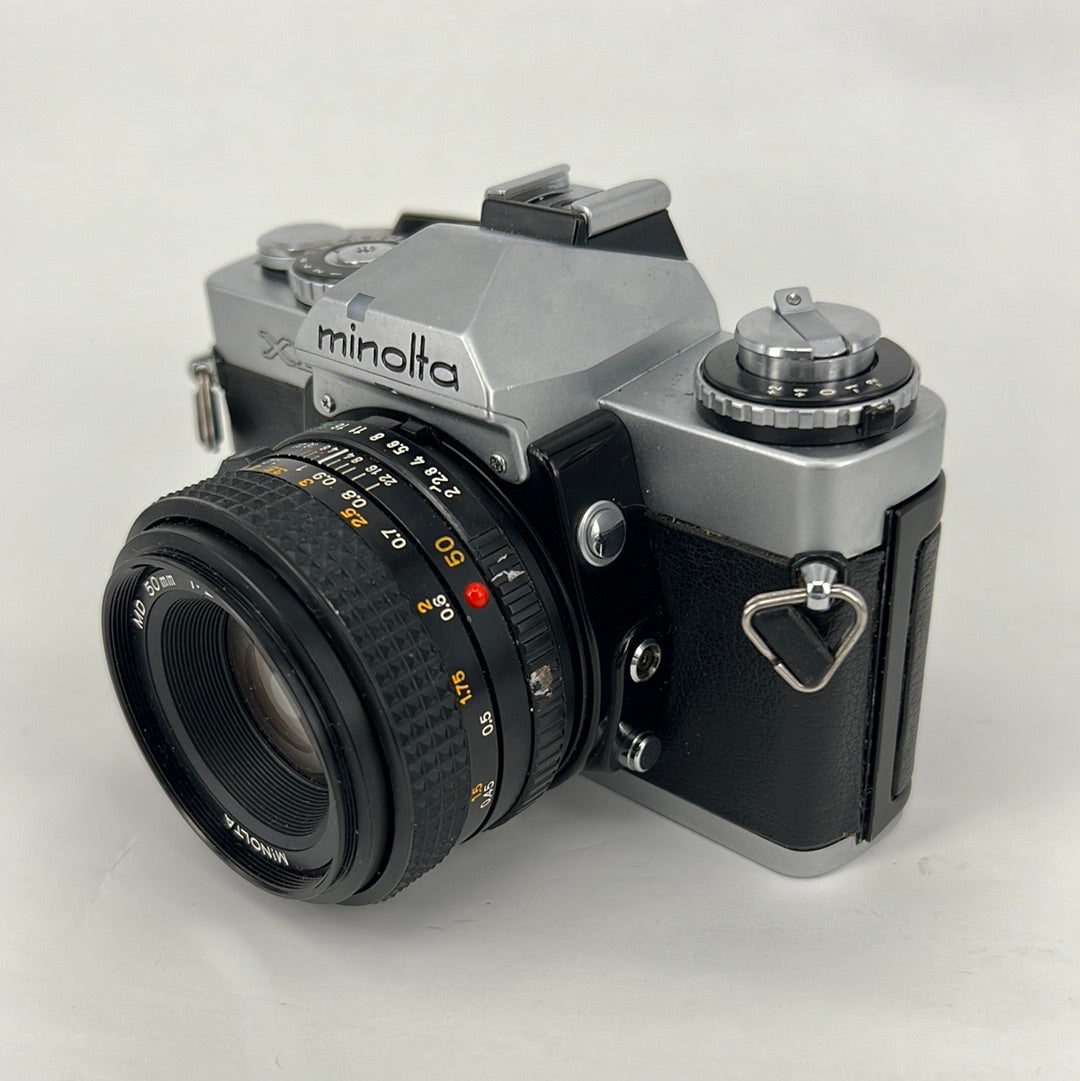 Minolta XD + 50mm f2 lens