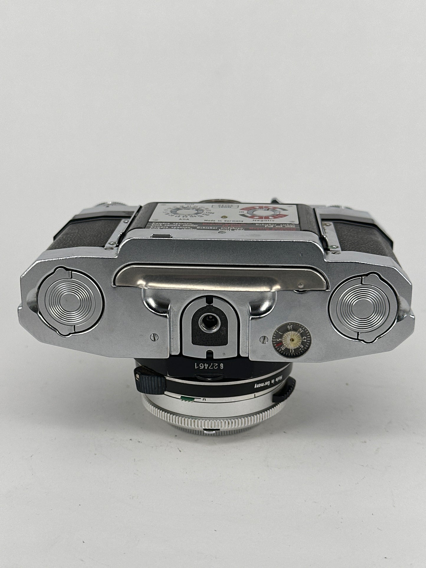 Zeiss Ikon Contaflex with Synchro-Compur-X Shutter, Tessar 50mm f2.8 lens and extra film back