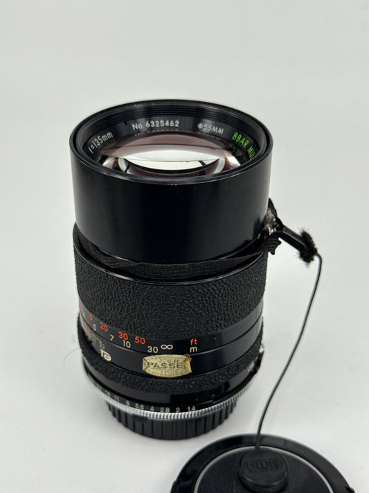 Tamron 135mm f2.8 with Minolta MDadapter