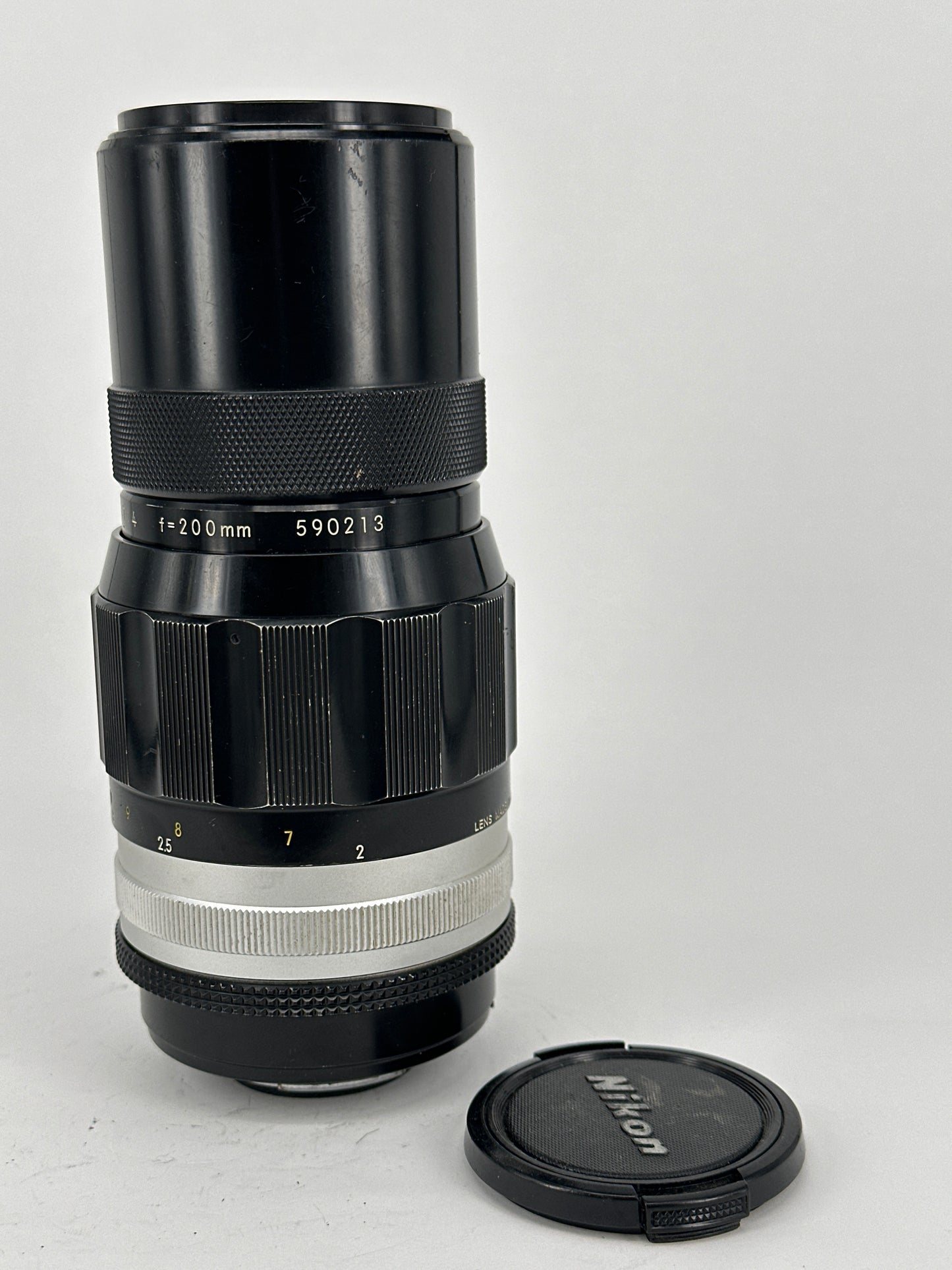 Nikkor-Q C Auto 200mm f4 lens Pre-AI with AI adaptation