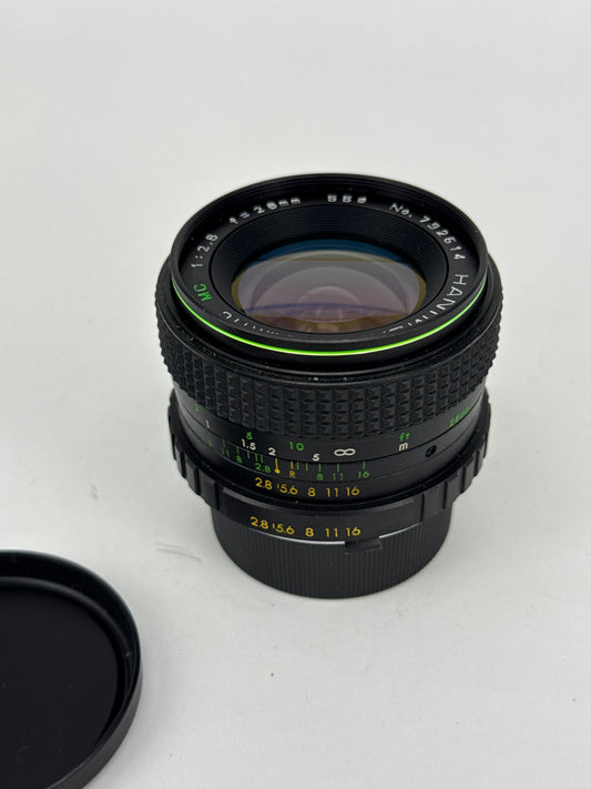 Hanimex 28mm f2.8 lens for Minolta