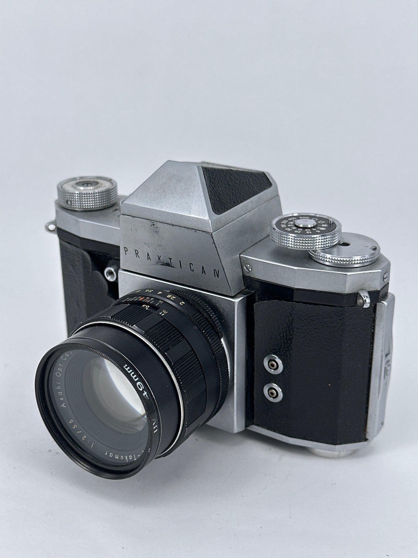 Practika IV with Super-Takumar 55mm f2 lens