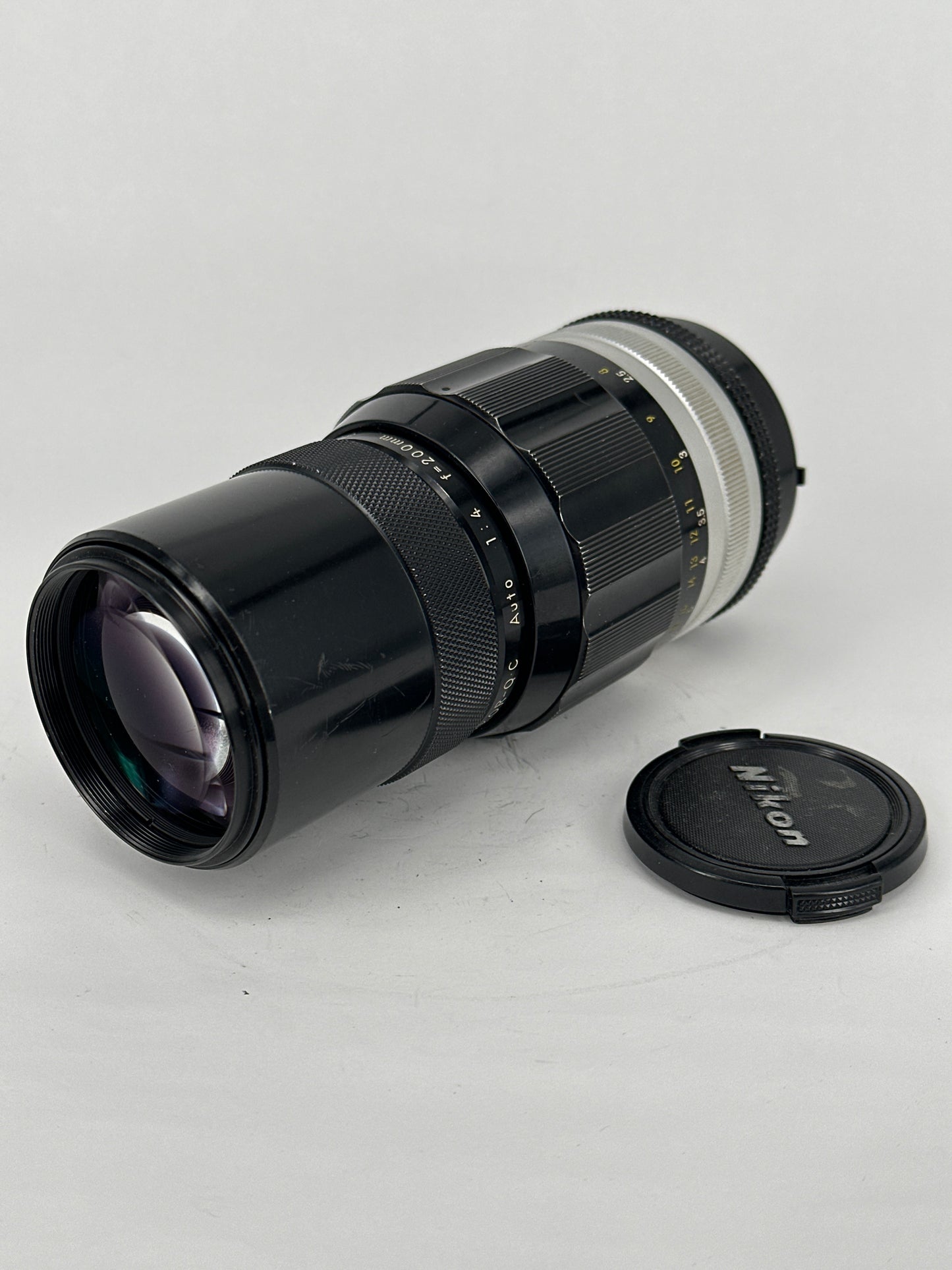 Nikkor-Q C Auto 200mm f4 lens Pre-AI with AI adaptation