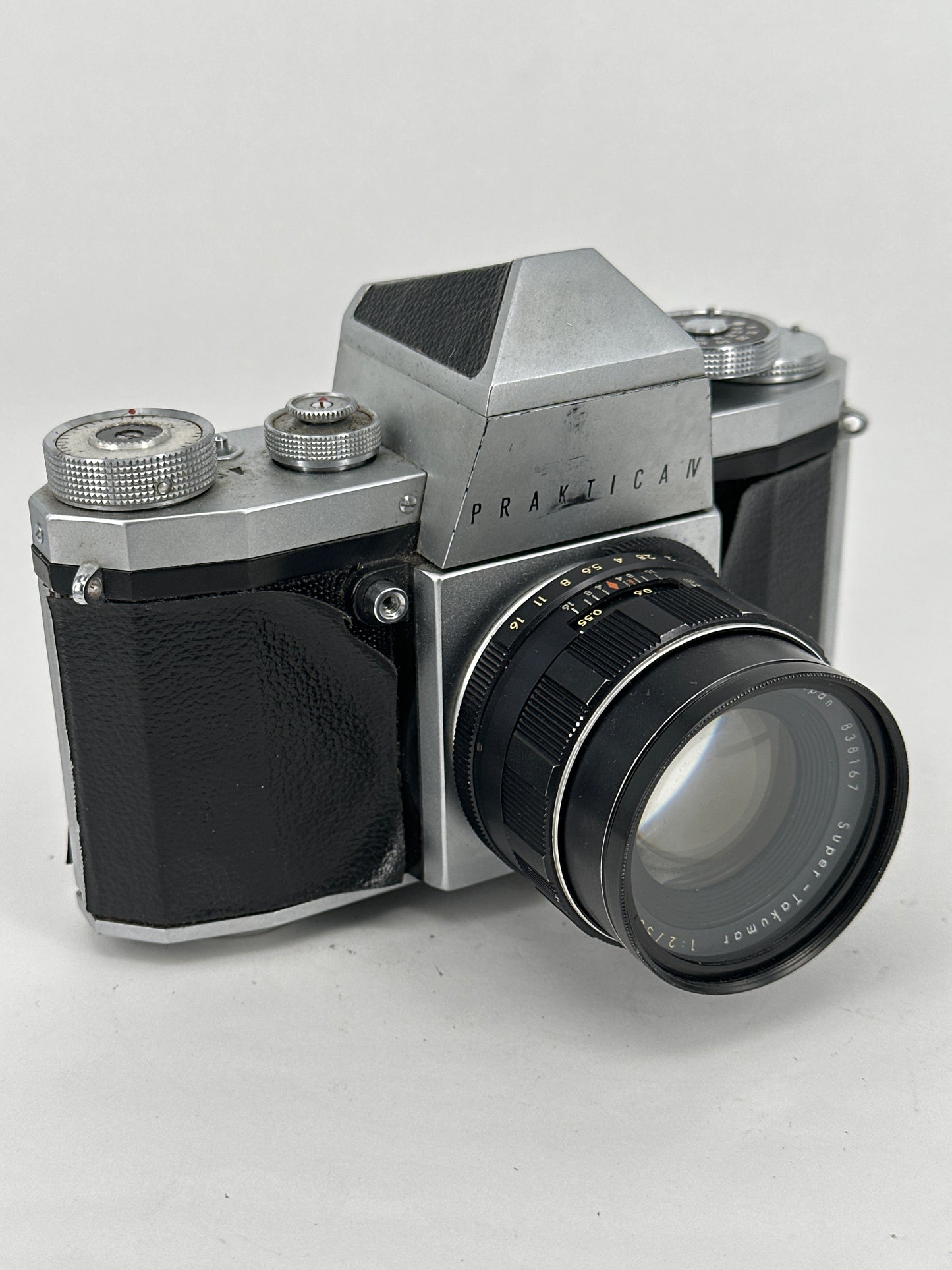Practika IV with Super-Takumar 55mm f2 lens