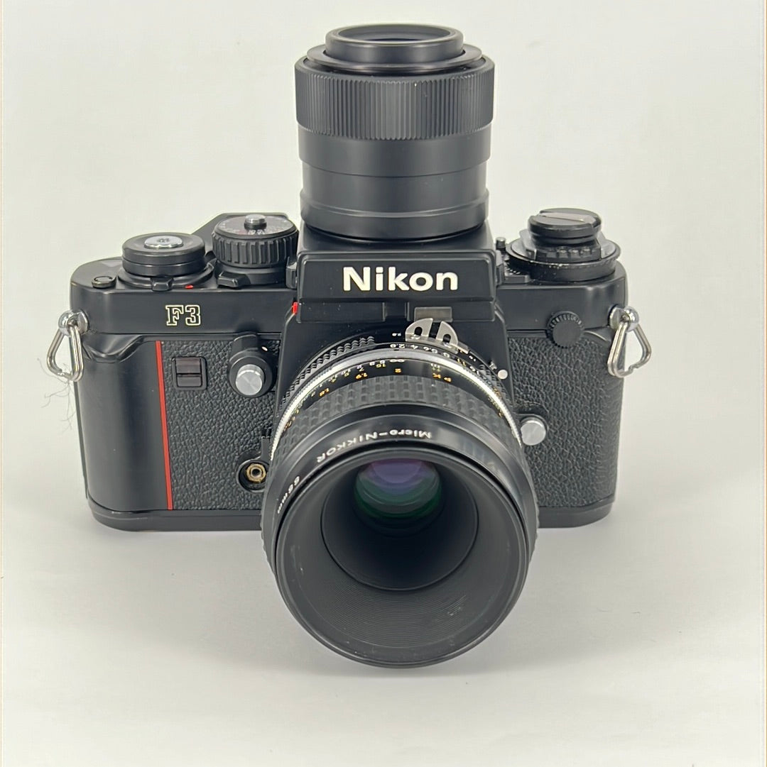 Nikon F3 with DW-4 finder and 55mm f2.8 lens