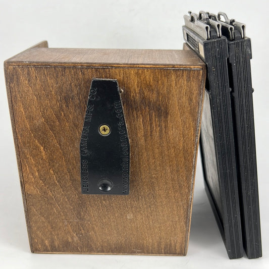 Pinhole camera for sheet film