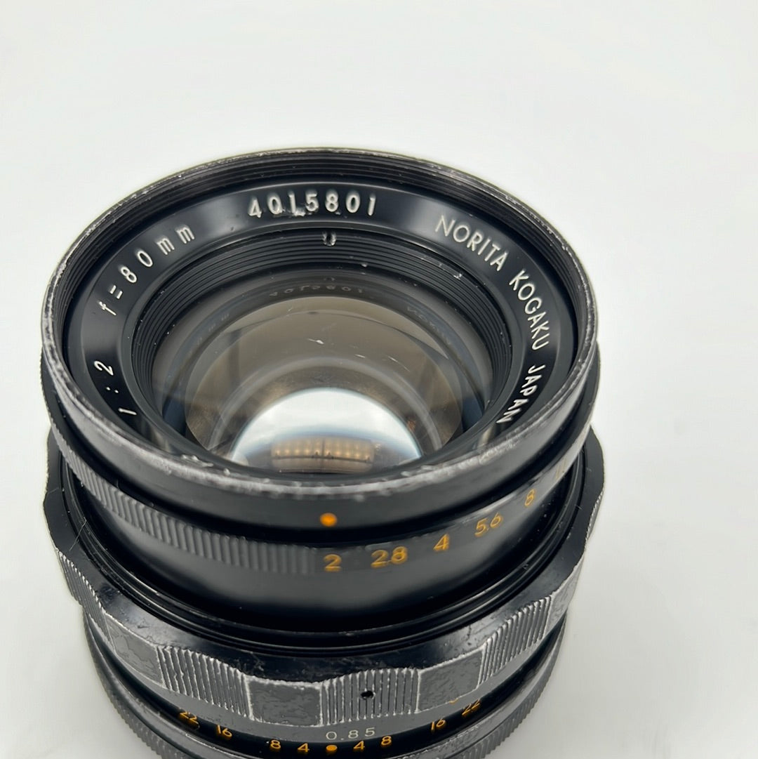 Norita 66 with 80mm f2 lens