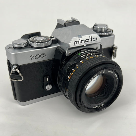 Minolta XD plus 50mm f2 lens