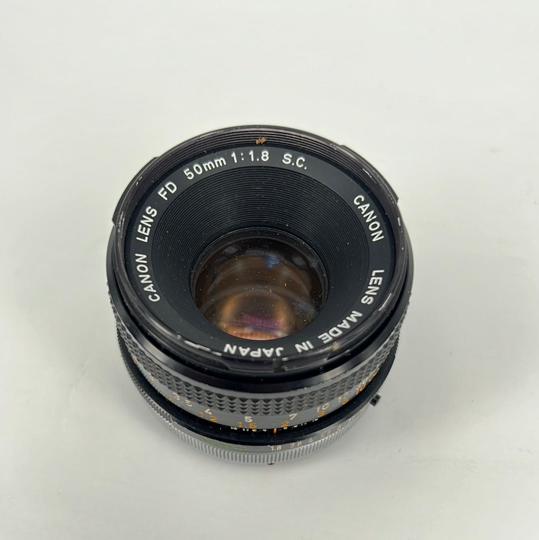 Canon 50mm f1.8 FD lens with mould